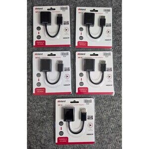 Inland DisplayPort to VGA Adapter Full HD 1080p Plug & Play Black